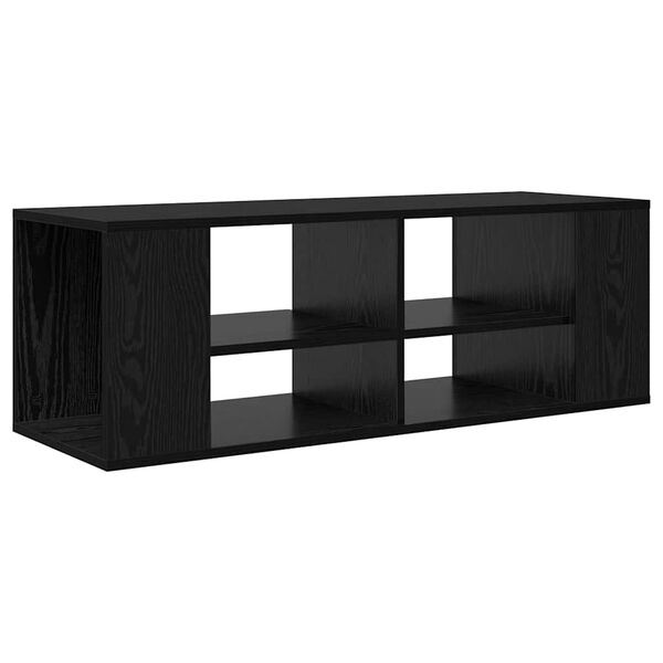 vidaXL Wandmontierter TV Schrank Schwarz Eichen-Optik 102 x 35 x 35 cm