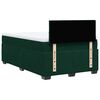 vidaXL Boxspringbett mit Matratze Dunkelgr&uuml;n 120x200 cm Samt