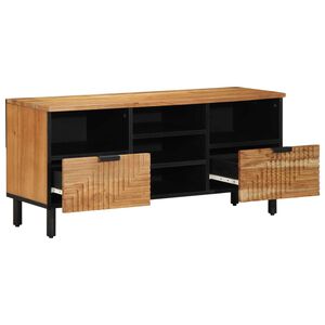 vidaXL TV-Einheiten Massivholz Akazie 100 x 33,5 x 46 cm Holzwerkstoff