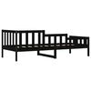 vidaXL Tagesbett Schwarz 90x190 cm Massivholz Kiefer