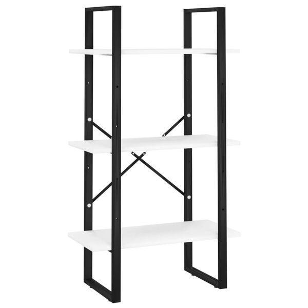 vidaXL Lagerregal Wei&szlig; 60x30x105 cm Holzwerkstoff