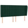 vidaXL Boxspringbett mit Matratze & LED Dunkelgr&uuml;n 200x200 cm Samt