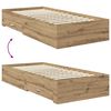 vidaXL Bettgestell mit Schubladen mit Kopfteil Holzwerkstoff
