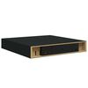 vidaXL Schweberegale 2 Stk. Schwarz 23x23,5x3,8 cm MDF