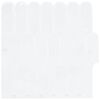 vidaXL Federfliese 50 pcs Wei&szlig; 30 x 30 cm Polyurethan und PET