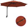 vidaXL Garten-Sonnenschirm Terrakotta 248 x 248 x 148 cm