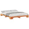 vidaXL Bettrahmen Braun 200 x 220 cm Massives Kiefernholz