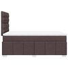 vidaXL Boxspringbett mit Matratze Dunkelbraun 120x190 cm Stoff