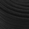 vidaXL Bootsseil Schwarz 12 mm 100 m Polypropylen