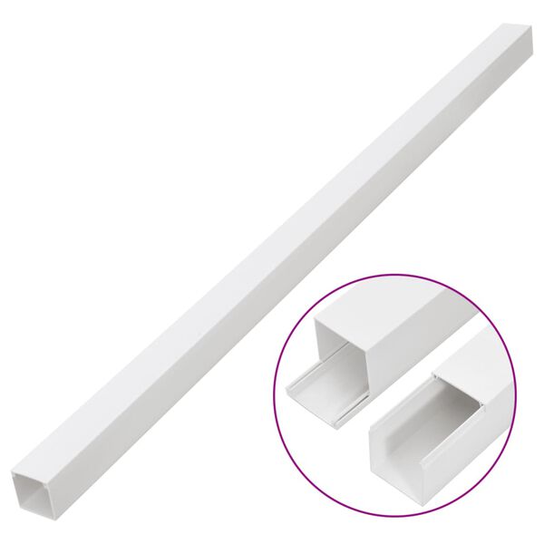 vidaXL Installationsrohre 40x40 mm 10 m PVC