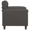 vidaXL Sessel Grau 60 cm Kunstleder