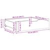 vidaXL Bettschubladen 2 Stk. Wei&szlig; 75x55x17 cm Massivholz Kiefer