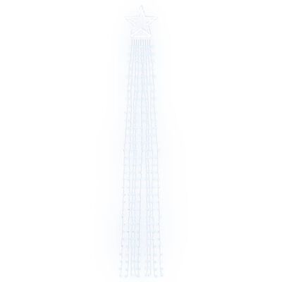 vidaXL Weihnachtsbaum-Beleuchtung 320 LEDs Kaltweiß 375 cm