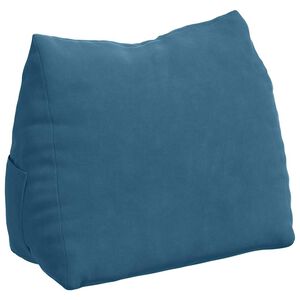 vidaXL R&uuml;ckenkissen Blau 45 x 20 x 35 cm Cordstoff