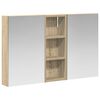 vidaXL Badezimmerschrank-Set 3 stk. Sonoma-Eiche 80 x 10,5 x 50 cm