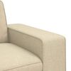 vidaXL Sofa 180cm 2 pcs Creme Metall