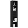 vidaXL B&uuml;cherregal Schwarz Eichen-Optik 36 x 30 x 171 cm Holzwerkstoff