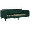 vidaXL Tagesbett Ausziehbar mit Matratzen Dunkelgr&uuml;n 90x200 cm Samt
