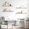 vidaXL Wandregal mit Regal 4 pcs Beige 100 x 9 x 3 cm Holzwerkstoff
