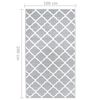 vidaXL Teppichl&auml;ufer BCF Grau und Wei&szlig; 100x200 cm