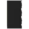 vidaXL Sideboards 2 Stk. Schwarz Holzwerkstoff