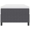 vidaXL Boxspringbett Dunkelgrau und Wei&szlig; 90 x 200 cm Cordstoff