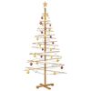 vidaXL Holz Weihnachtsbaum mit St&auml;nder Braun 180 cm Bambus