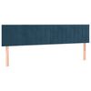 vidaXL Kopfteile Dunkelblau 200x5x78/88 cm Samt