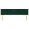 vidaXL Kopfteile Dunkelgr&uuml;n 200x5x78/88 cm Samt