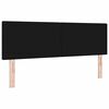 vidaXL LED Kopfteil mit LED-Lichtleisten Schwarz 160 cm Polyester