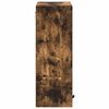 vidaXL Badezimmerschrank mit T&uuml;r Ger&auml;ucherte Eiche 39 x 23,5 x 65 cm