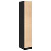 vidaXL Apothekerschrank Schwarz Eichen-Optik 30 x 41 x 174.5 cm