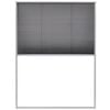 vidaXL Insektenschutz-Plissee f&uuml;r Fenster Aluminium 60 x 80 cm