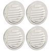 vidaXL L&uuml;ftungsgitter 4 pcs Silber 125 mm Edelstahl