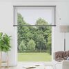 vidaXL Fensterjalousie mit Vorhängen Silber Aluminium