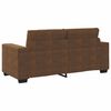 vidaXL | Zweisitzer-Sofa | mit Kissen Braun Kunstleder