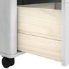 vidaXL K&uuml;chentrolley FLORO Wei&szlig; 72,5 x 45 x 80 cm Massivholz Kiefer