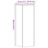 vidaXL Pflanzenst&auml;nder Altholz-Optik 33x33x100 cm Holzwerkstoff