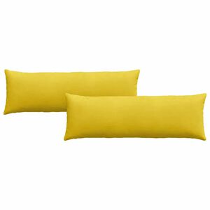 vidaXL Sofakissen 2 St&uuml;ck Gelb 120 x 40 cm Cordstoff