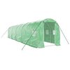 vidaXL Gew&auml;chshaus mit Stahlrahmen Gr&uuml;n 20 m&sup2; 10x2x2 m