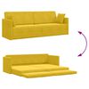 vidaXL Boden-Sofa-Bett 200cm Gelb Samt