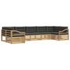 vidaXL Outdoor-Sofagarnitur 7 stk. Wei&szlig; und Anthrazit Polyester