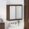 vidaXL Badezimmerspiegelschrank Braun Eichen-Optik 60 x 20 x 60 cm
