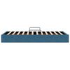 vidaXL Aufbewahrungsbett mit Speicher Dunkelblau 100 x 200 cm Samt
