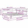 vidaXL B&uuml;cherregal-Bett Sonoma-Eiche 180 x 200 cm Holzwerkstoff