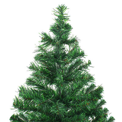vidaXL Künstlicher Weihnachtsbaum mit LEDs & Schmuck 150 cm 380 Zweige