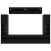 vidaXL TV-Schrankset 6 pcs Schwarz Eichen-Optik Holzwerkstoff