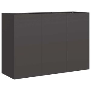 vidaXL Pflanzk&uuml;bel Schwarz 120x40x80 cm Kaltgewalzter Stahl