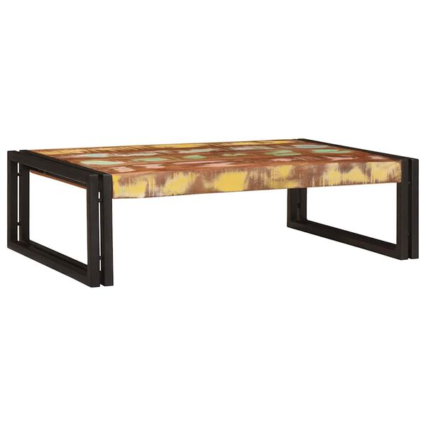 vidaXL Badregal mit Regal Mehrfarbig 80 x 50 x 23 cm Massives Altholz