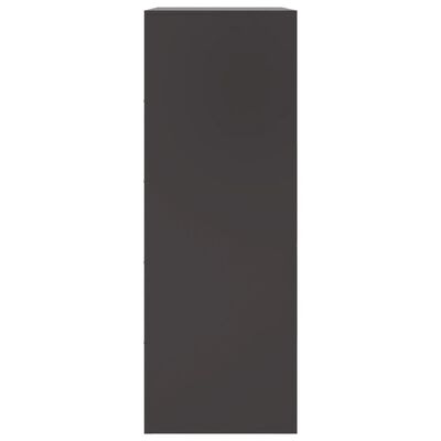 vidaXL Sideboard Schwarz 67x39x107 cm Stahl